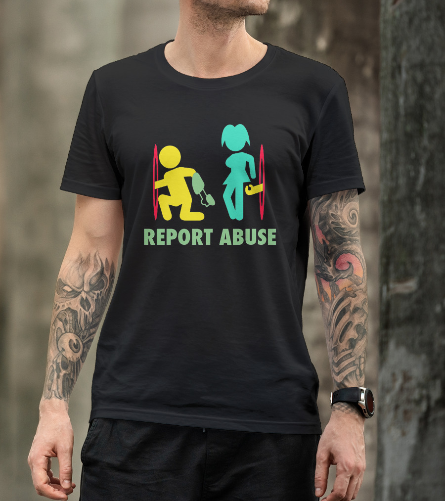 Report Abuse Portal Inspired Symbolic T-Shirt