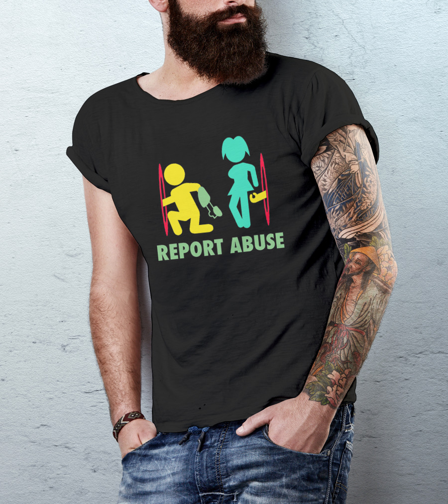 Report Abuse Portal Inspired Symbolic T-Shirt