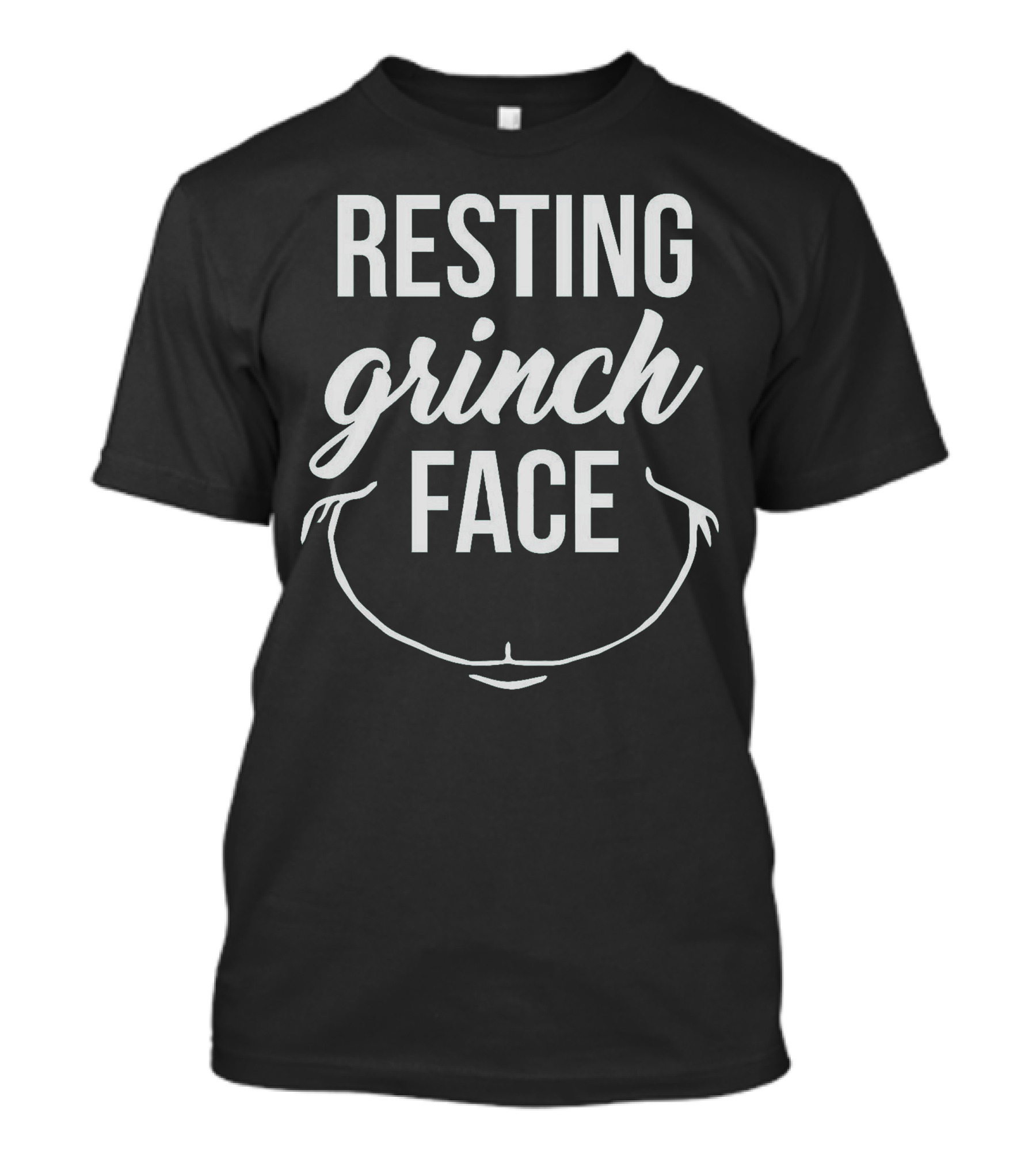 Resting Grinch Face Grinch Smile Christmas T-Shirt