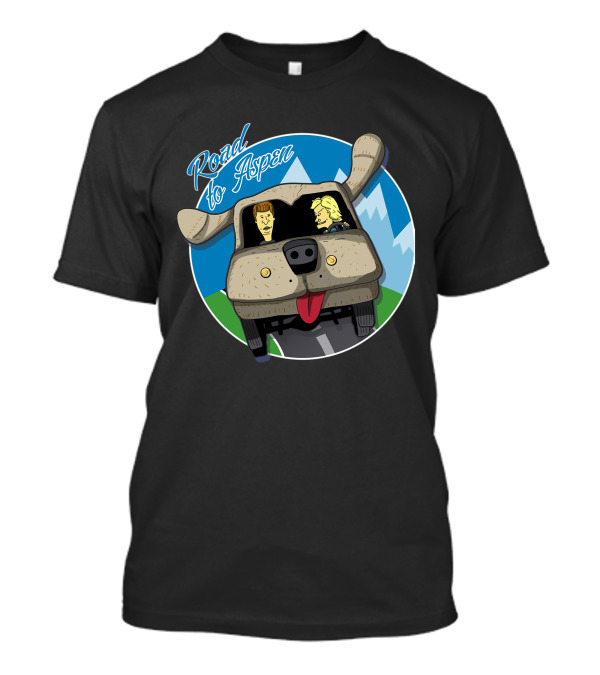 Road To Aspen Dog Van Adventure T-Shirt