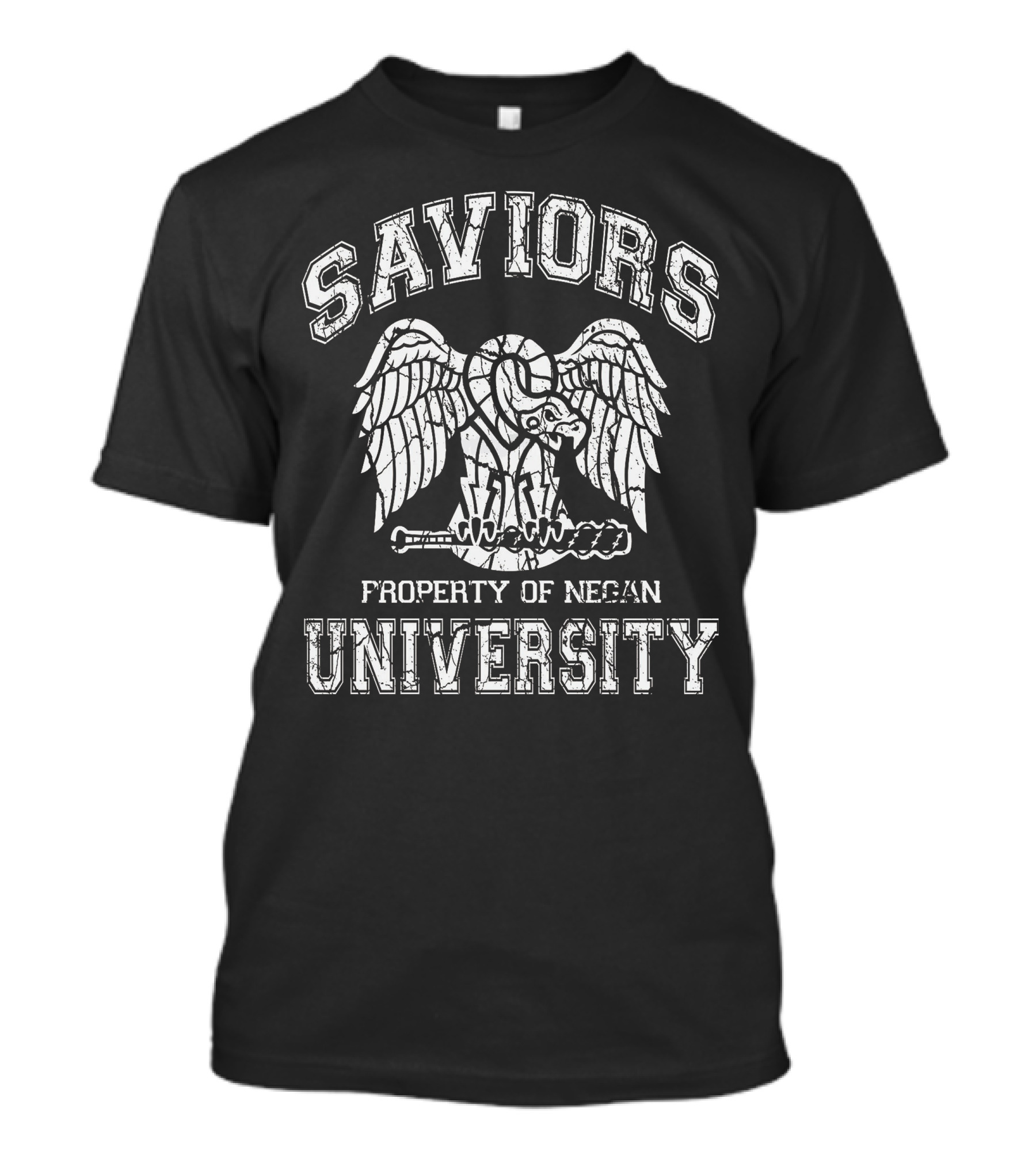 Saviors University Property Of Negan Wings Bat T-Shirt