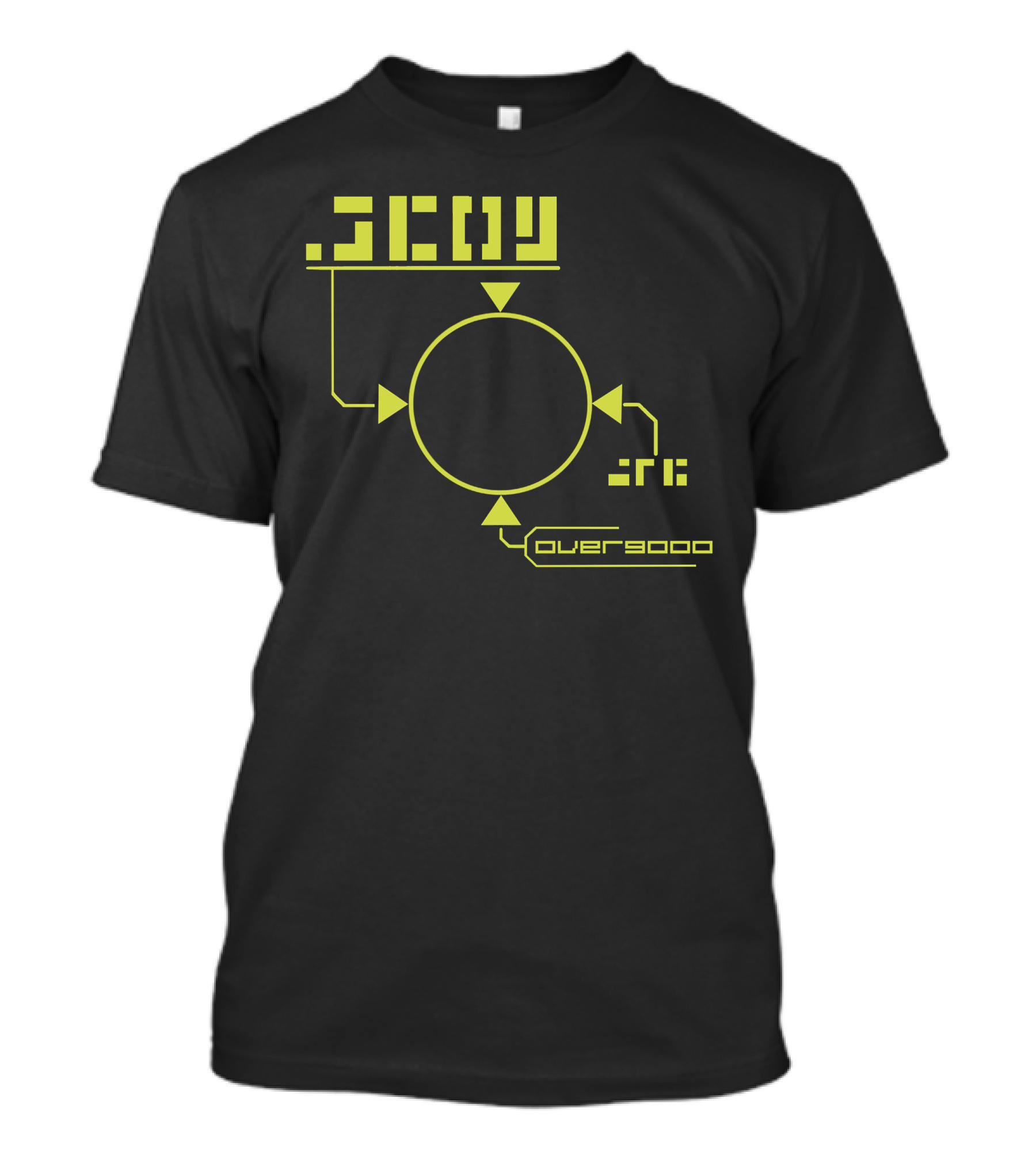 Scouter Saiyan Over 9000 Power Level T-Shirt
