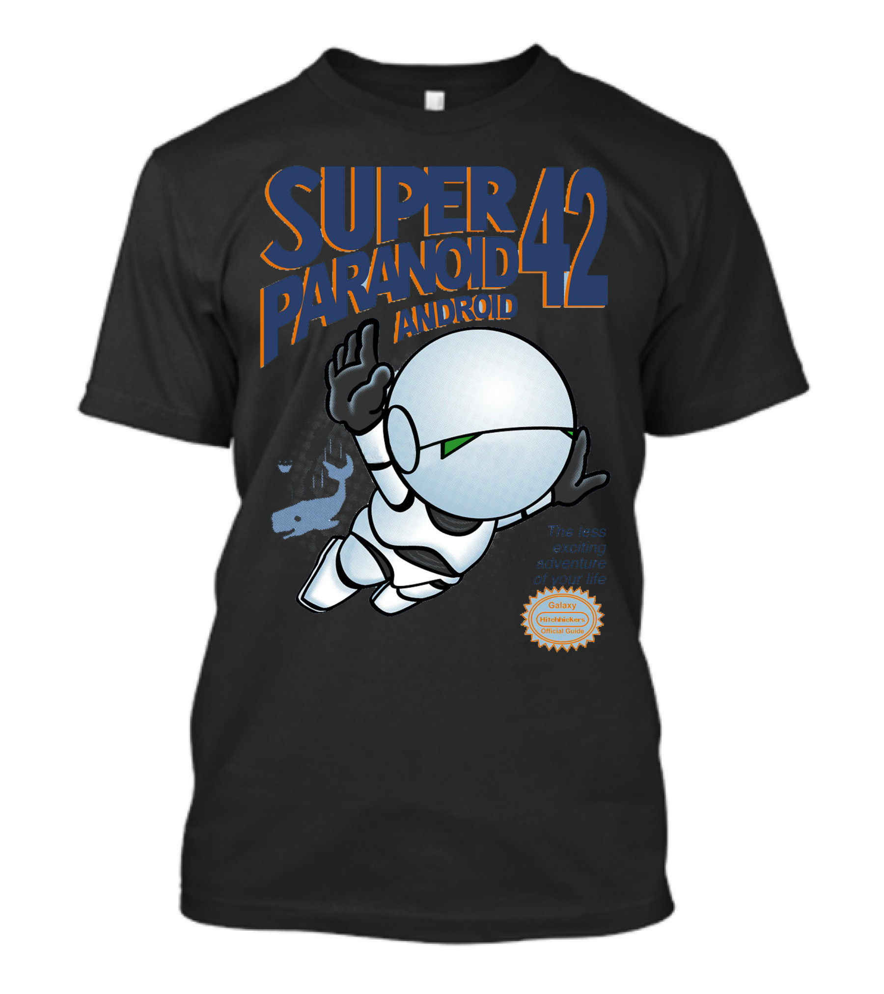 Super Paranoid 42 Android Galaxy Adventure Ultimate Games T-Shirt