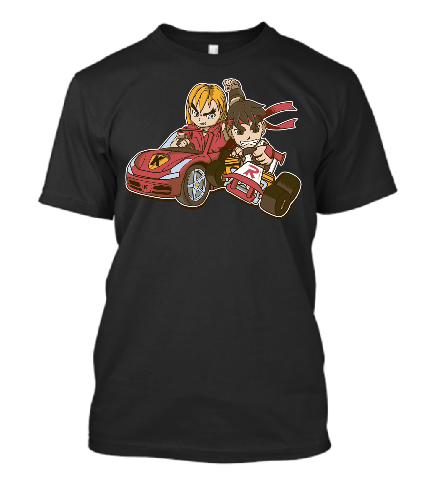 Super Ryu Kart Racer Showdown Ryu In Action T-Shirt
