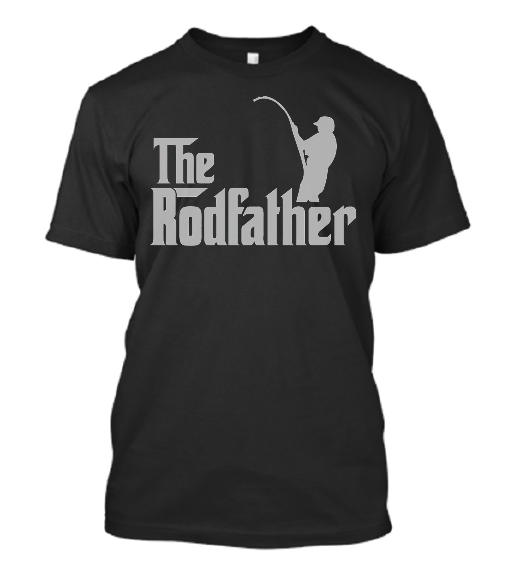 The Rodfather Fishing Silhouette Iconic T-Shirt