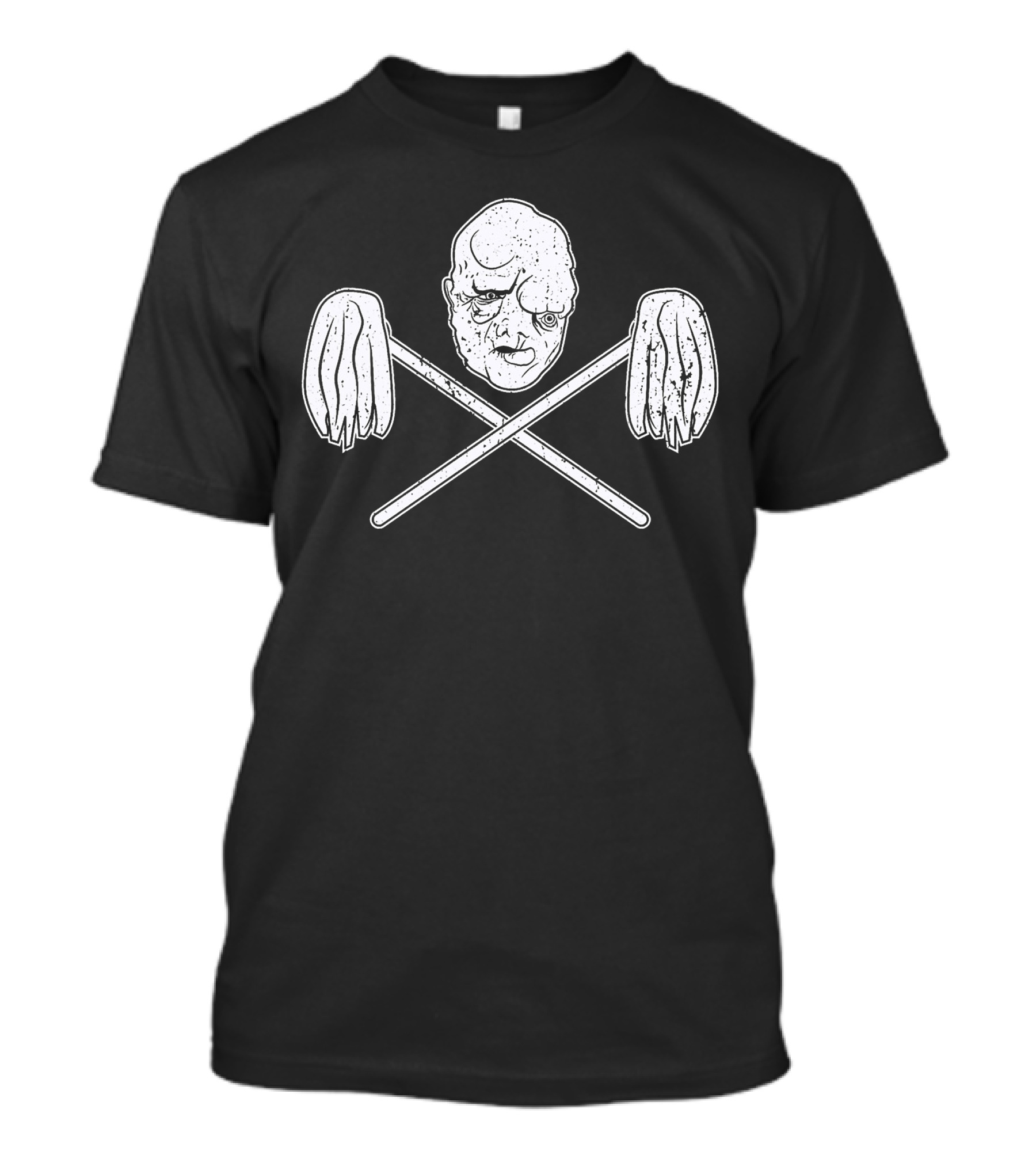 The Toxic Avenger Distressed Skull And Mop Crossbones Retro T-Shirt