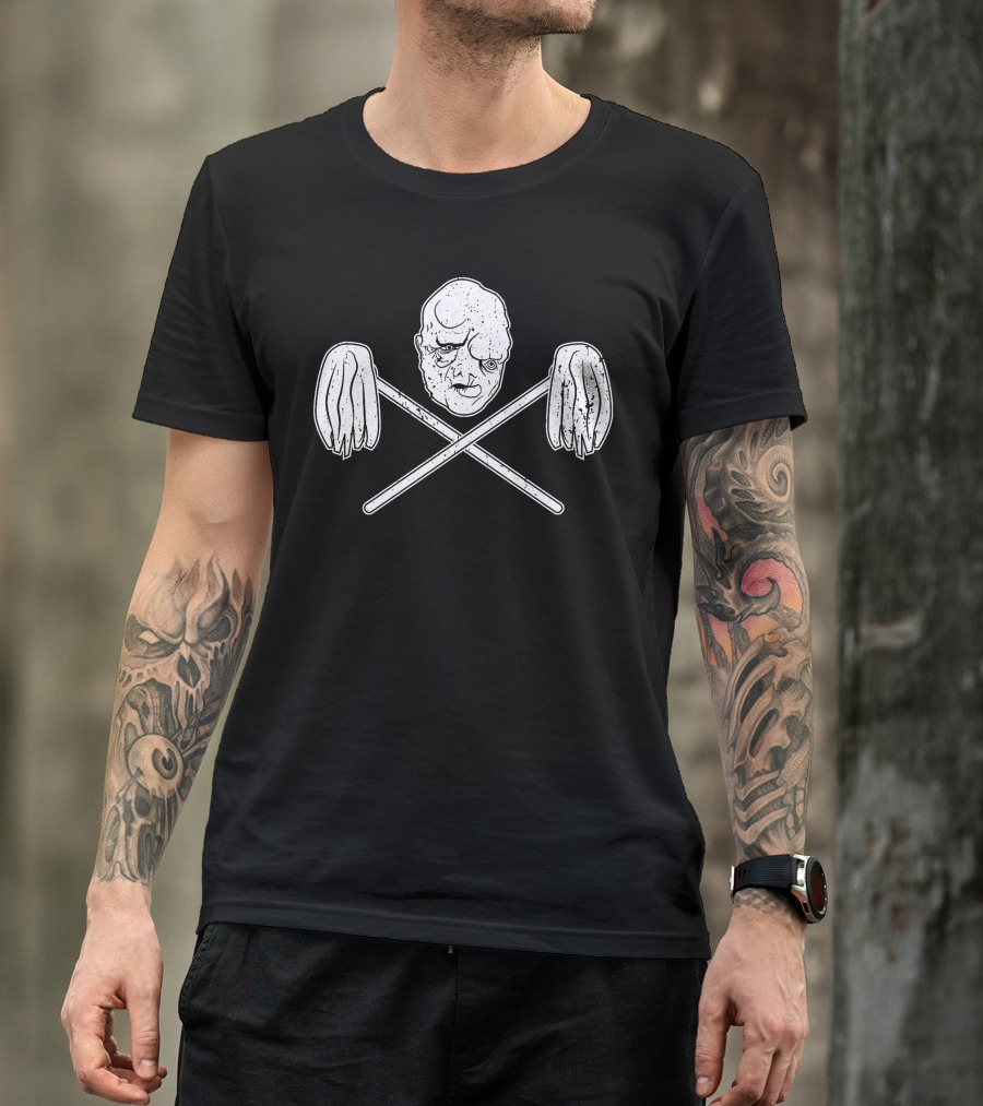 The Toxic Avenger Distressed Skull And Mop Crossbones Retro T-Shirt