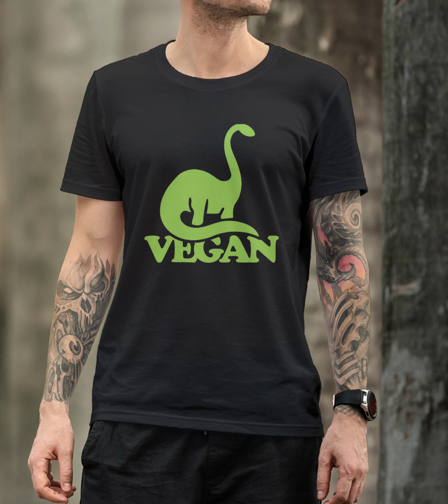 Vegan Dinosaur Best Trending Iconic Green Brontosaurus T-Shirt