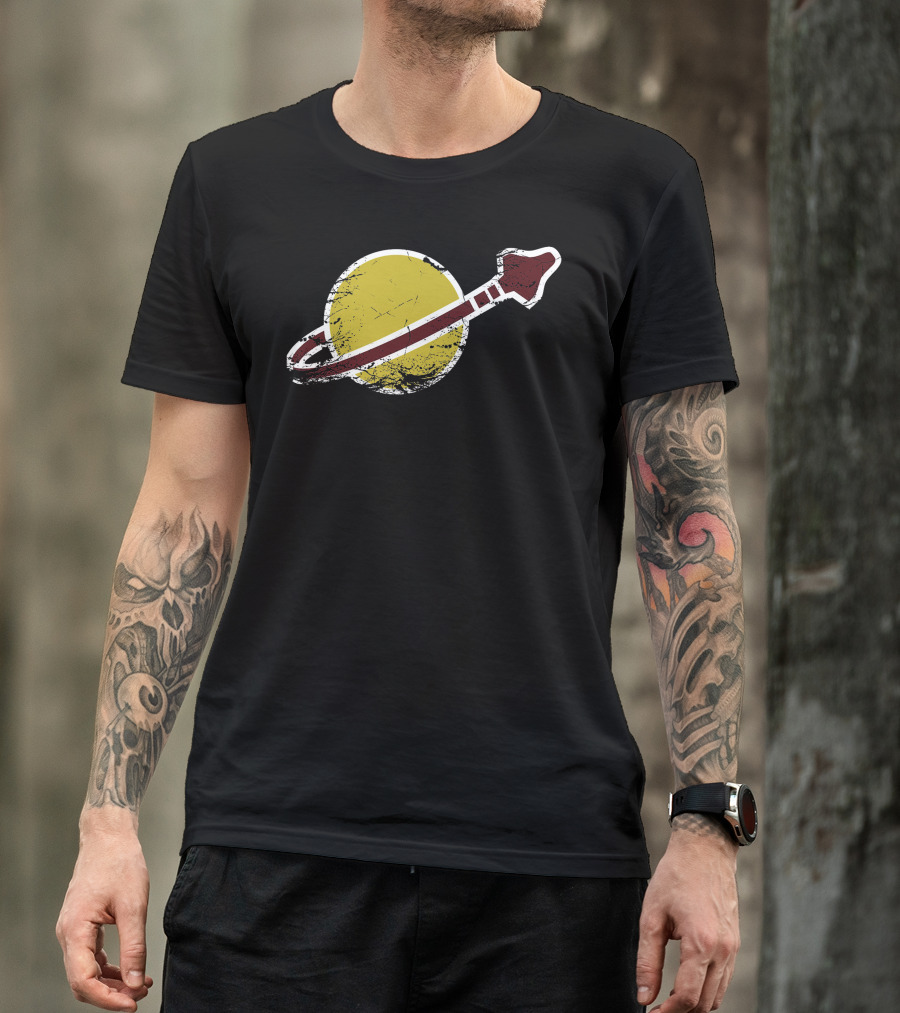 Vintage Space Galactic Rocket Emblem T-Shirt