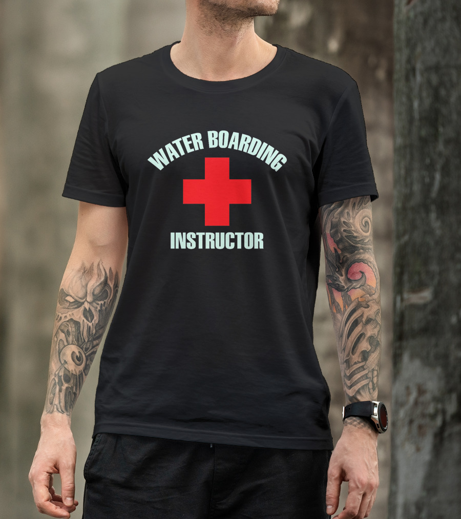 Water Boarding Instructor Red Cross T-Shirt