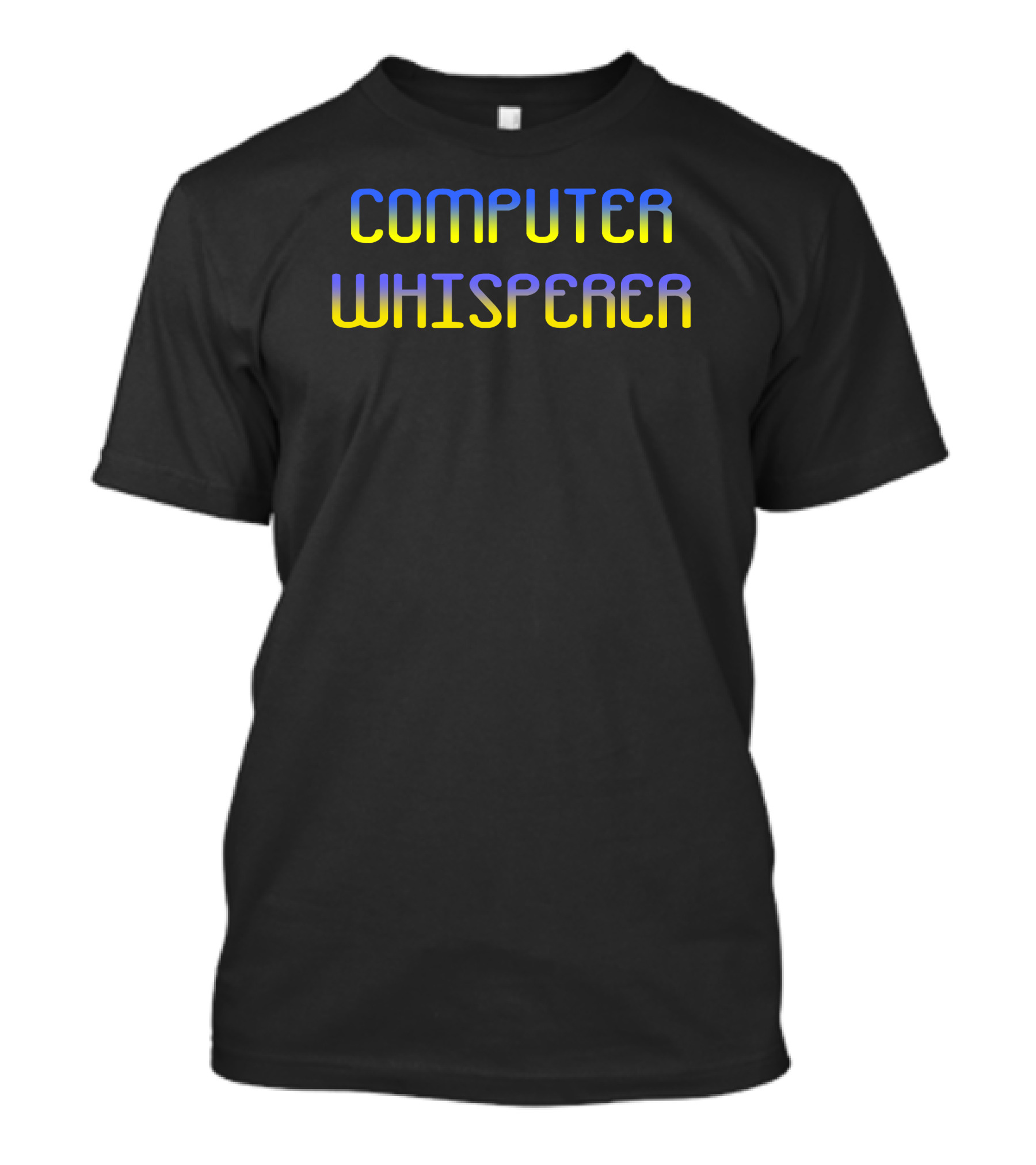 COMPUTER WHISPERER Tech Enthusiast Neon Glow T-Shirt