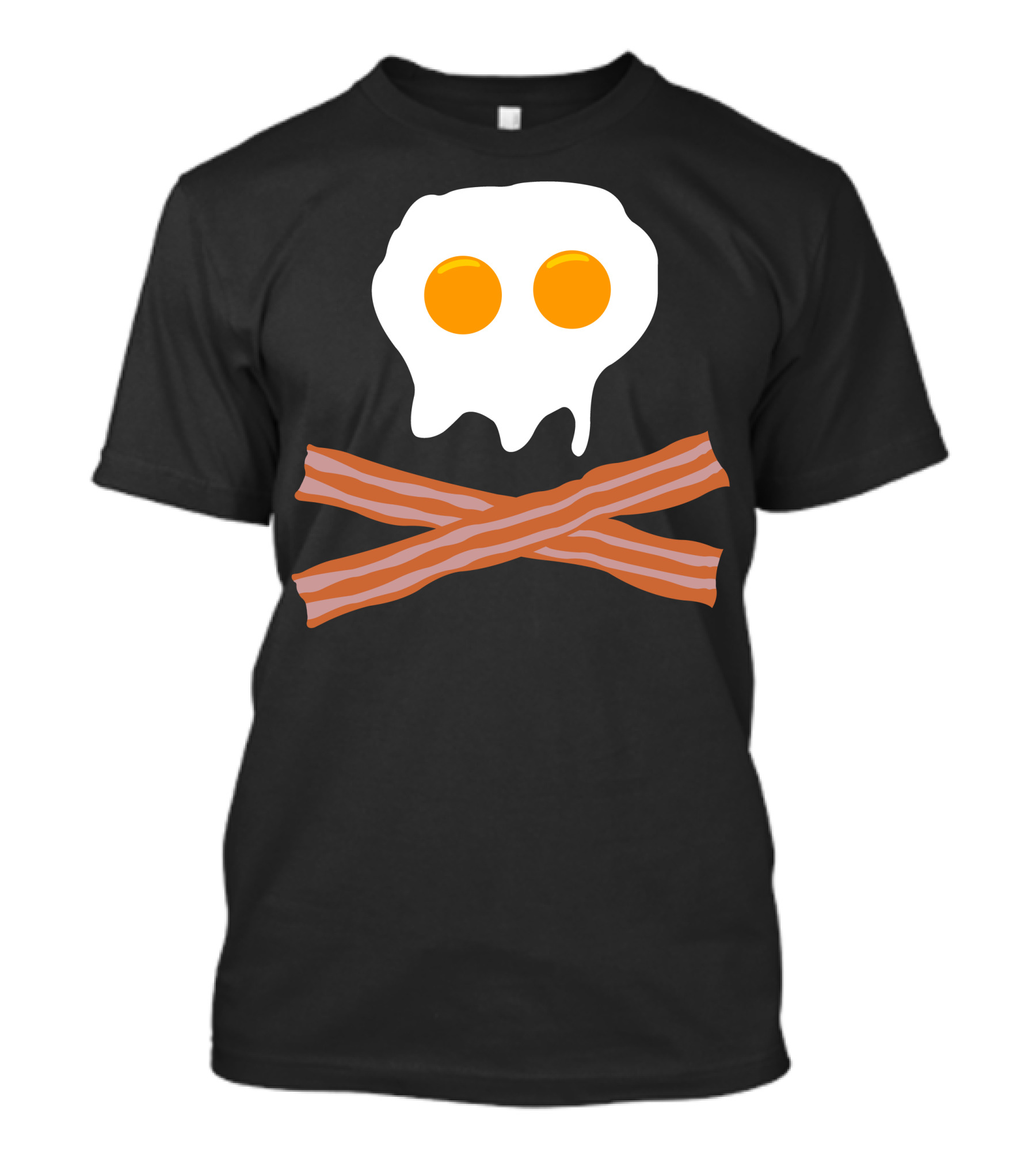 Eggs Bacon Skull Crossbones T-Shirt