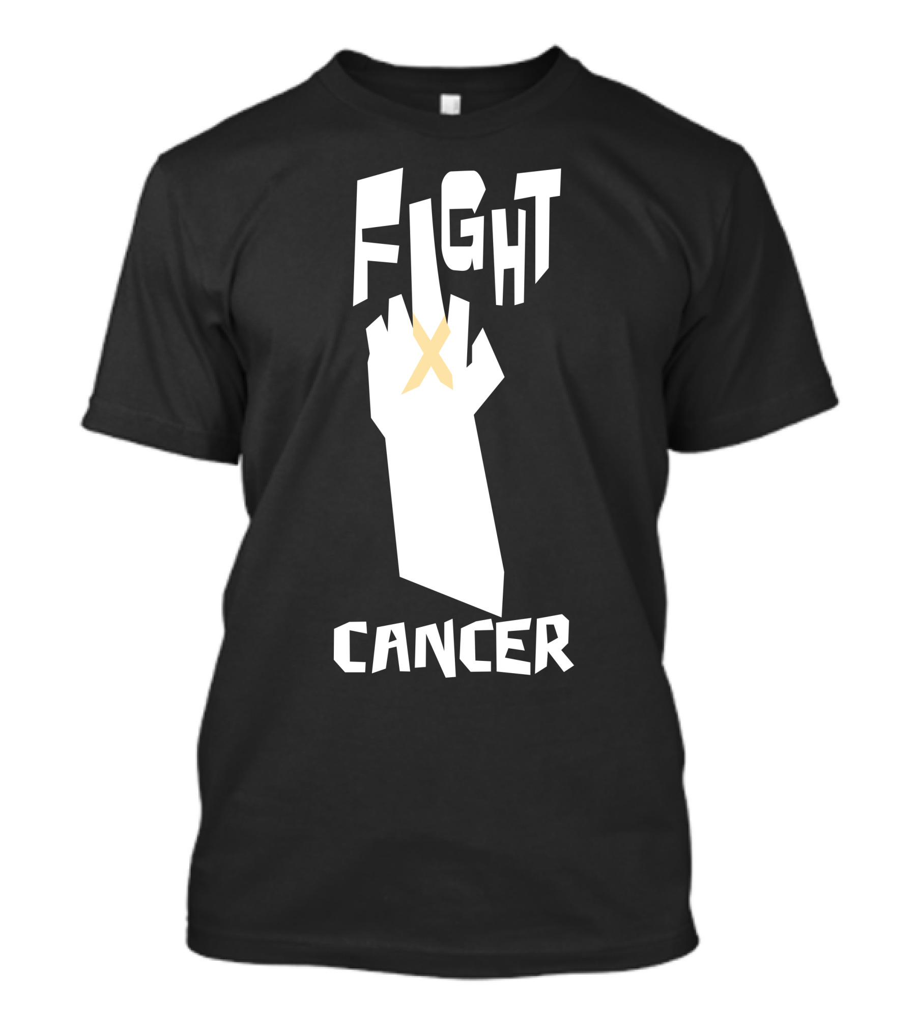 Fight Cancer Raised Fist T-Shirt
