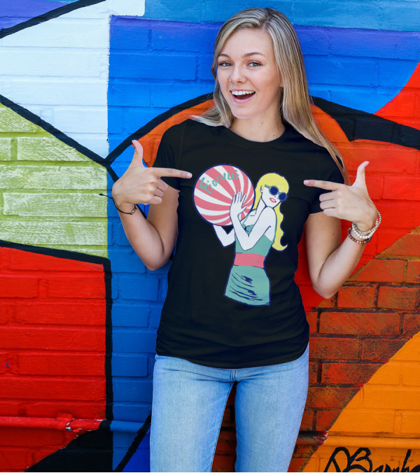 Fiorucci Retro Beach Ball Girl T-Shirt