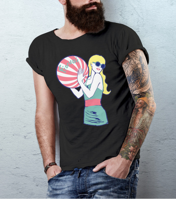 Fiorucci Retro Beach Ball Girl T-Shirt