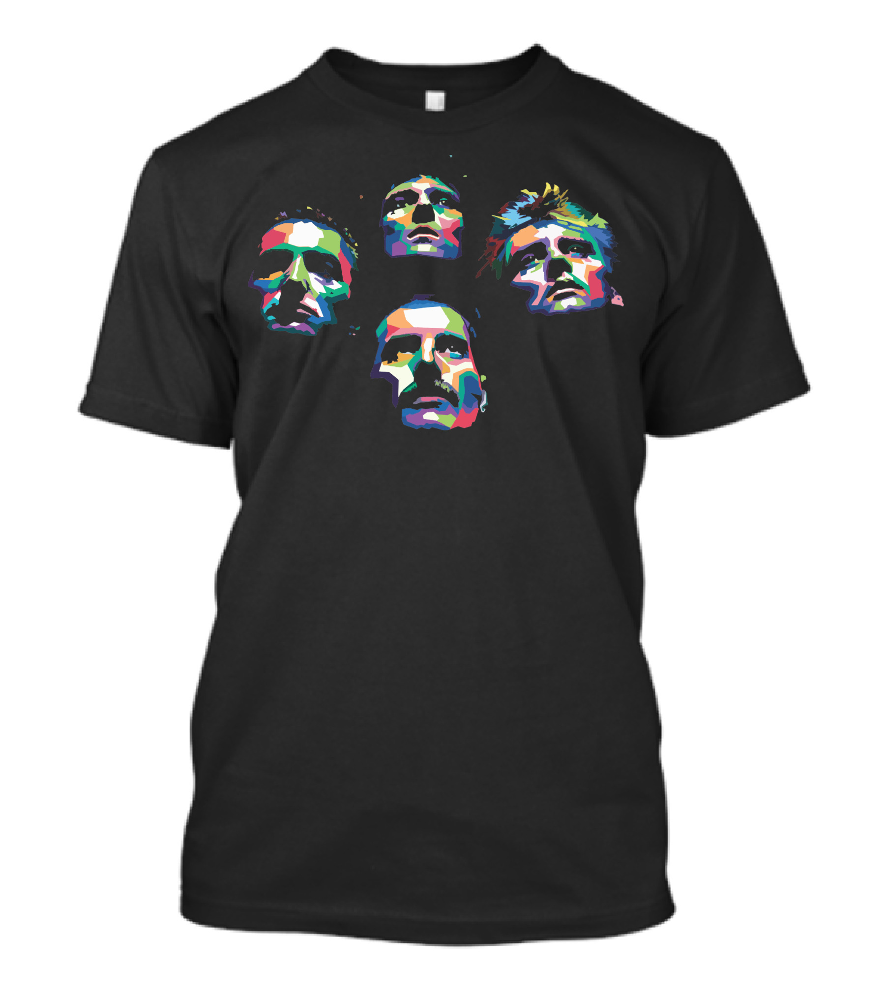 Queen Band Members Colorful Portraits T-Shirt