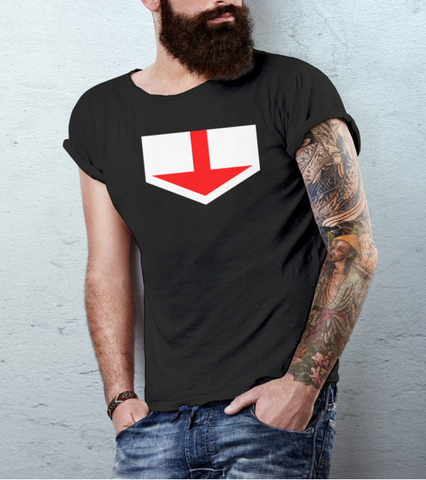 Power Rangers Red Time Force Arrow Emblem T-Shirt