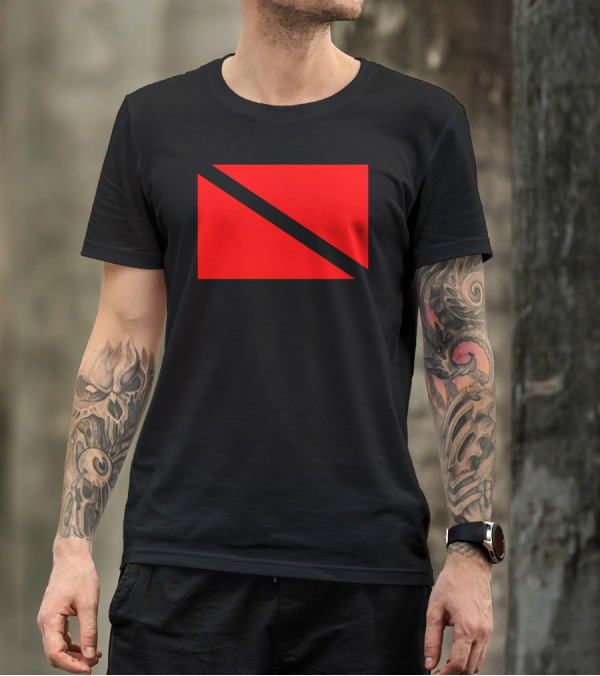 Scuba Dive Red Flag T-Shirt