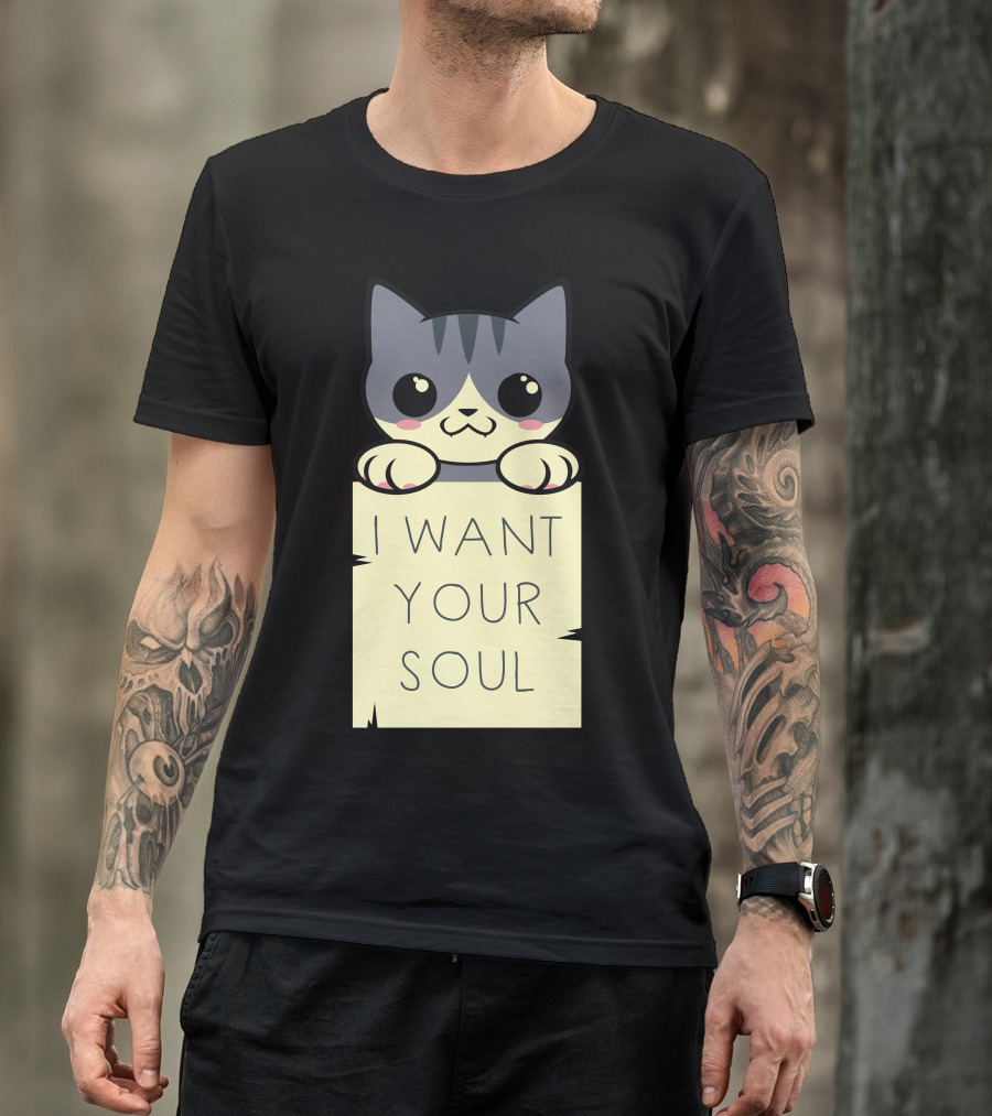 I Want Your Soul Kitty T-Shirt