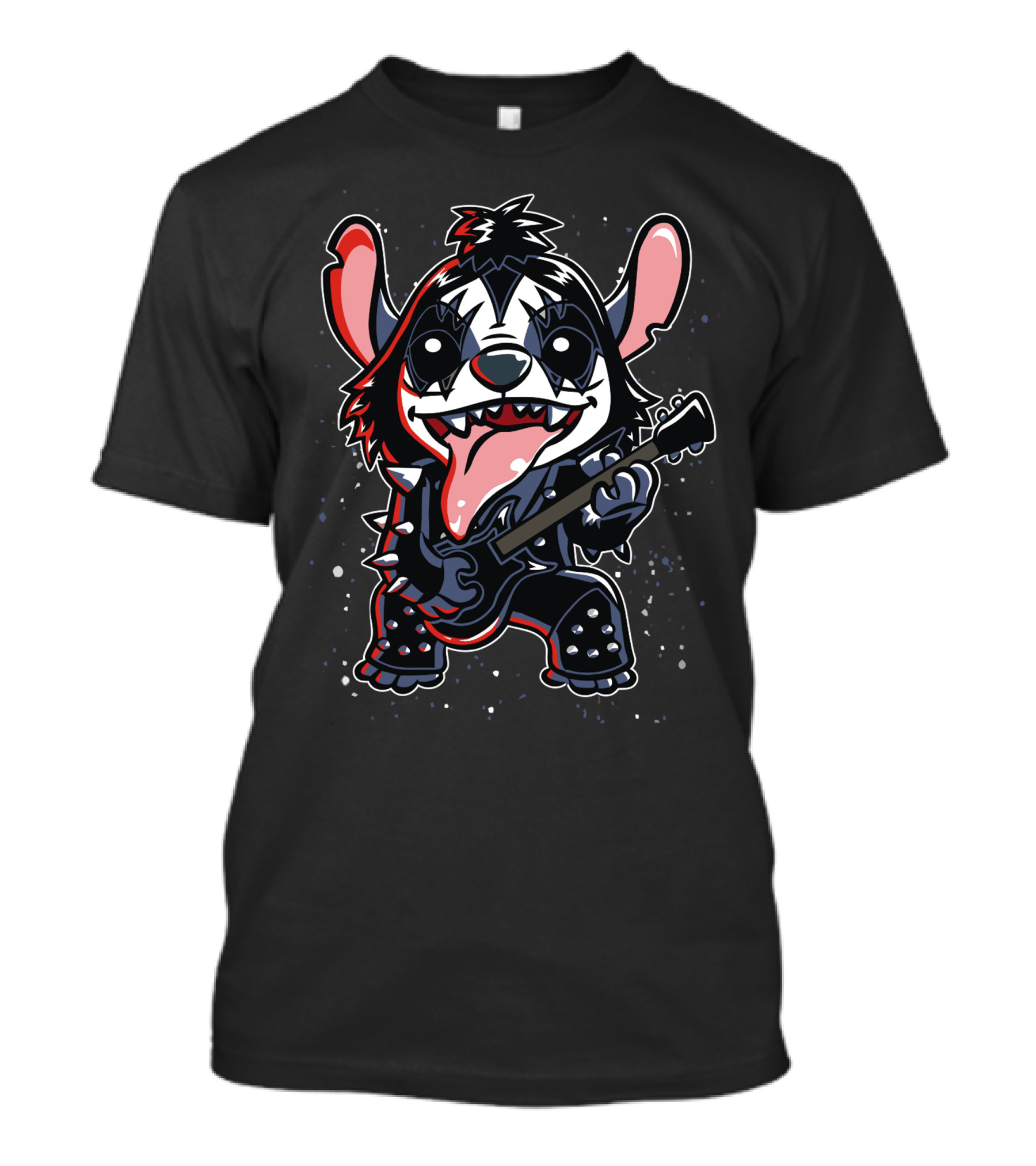 Space Rock City Guitar Hero Cartoon Character T-Shirt