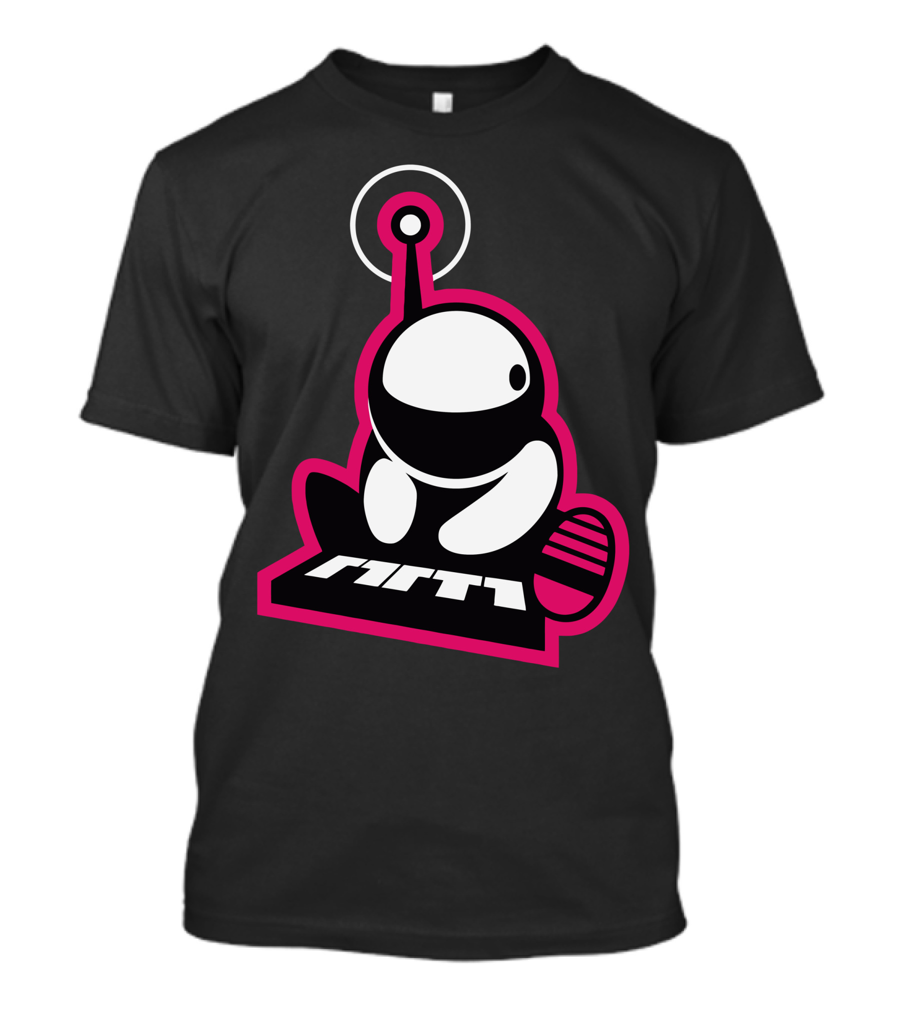 Spaceman Retro Gaming Icon With Antenna And Stylized Text T-Shirt