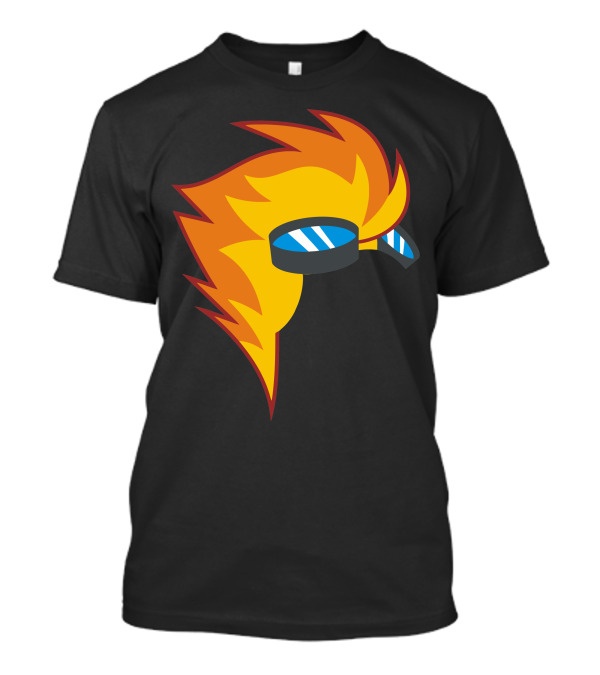 Spitfire Flame Bird With Striped Sunglasses T-Shirt