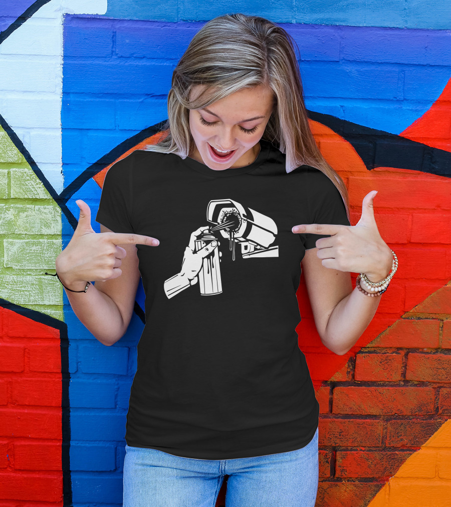 Spray Can Meets Security Camera – Urban T-Shirt