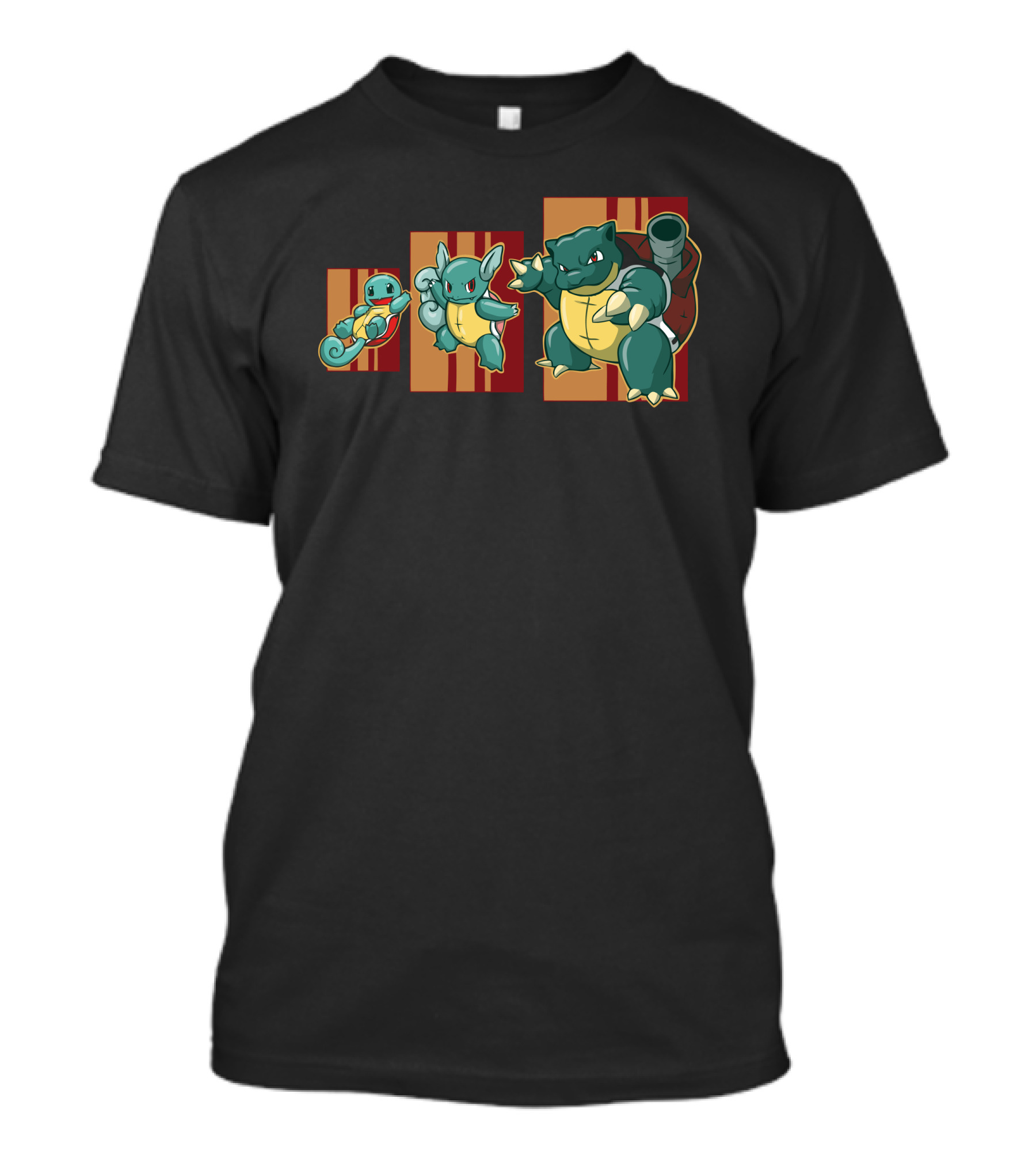 Squir Path Evolution Squirtle Wartortle Blastoise T-Shirt