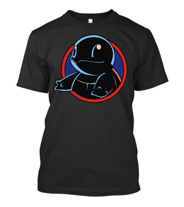 Squir Tracy Retro Blue Turtle Badge T-Shirt