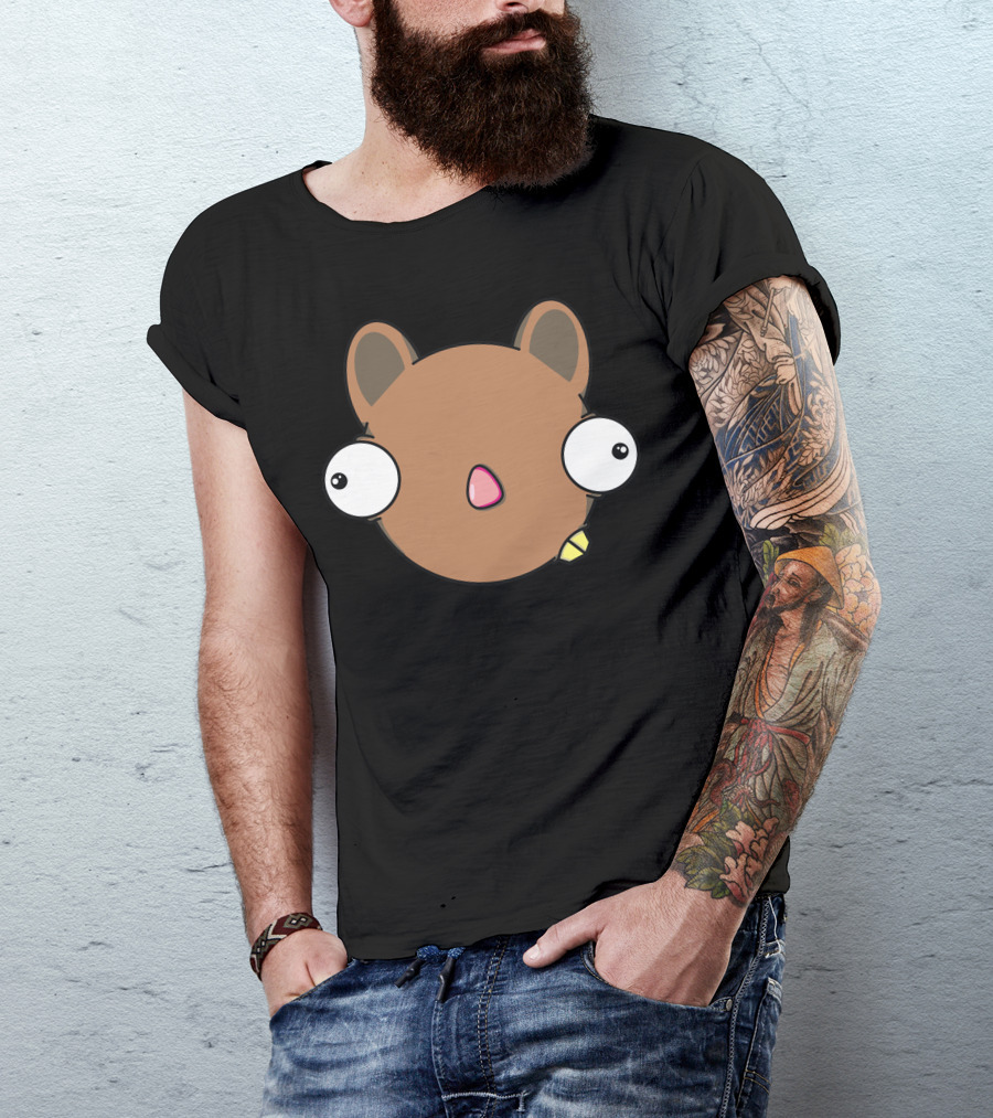 Squirrel In Thought Cartoon Character With Big Eyes T-Shirt