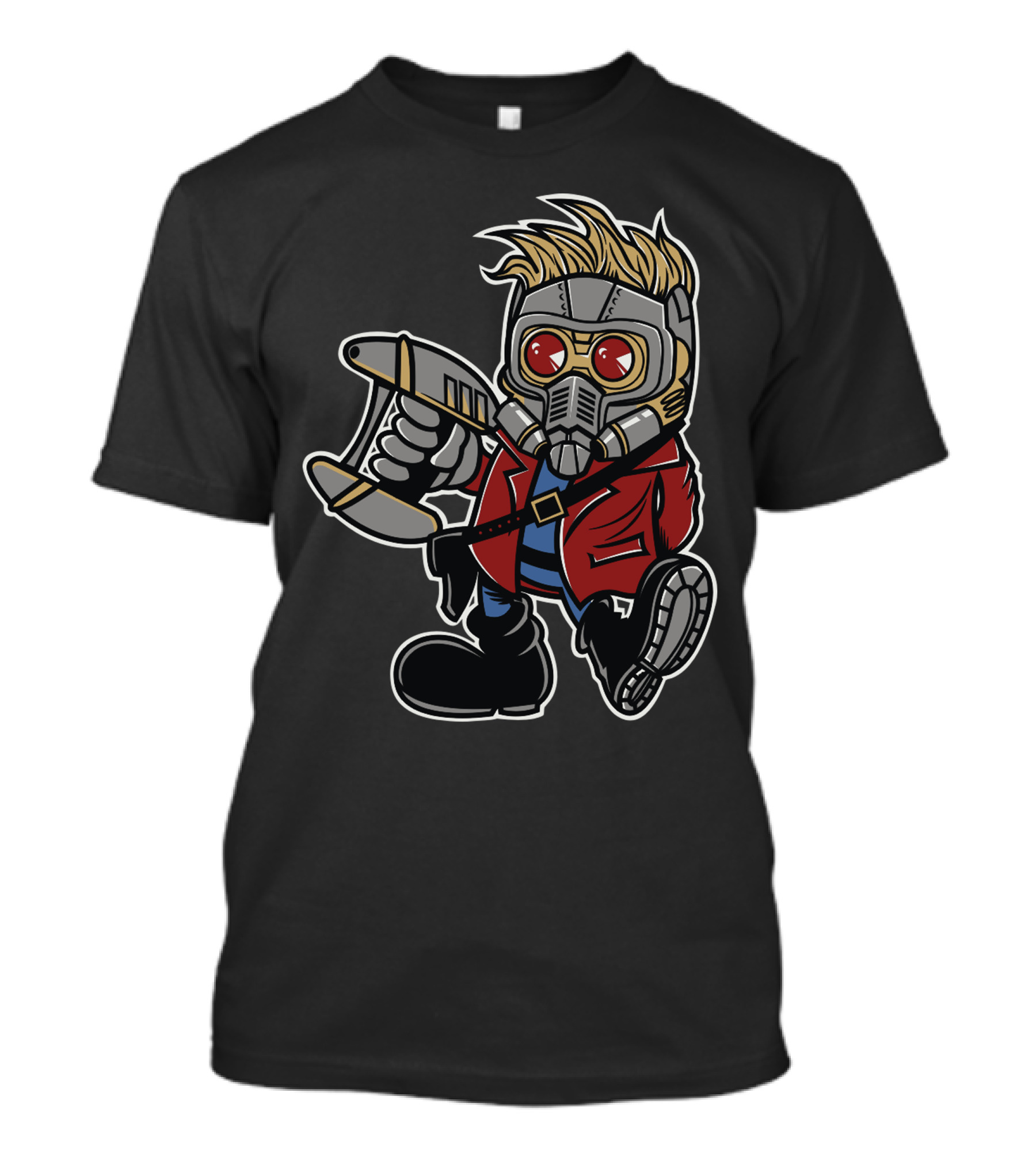 Star Lord Vintage Cartoon Style Iconic Space Hero T-Shirt