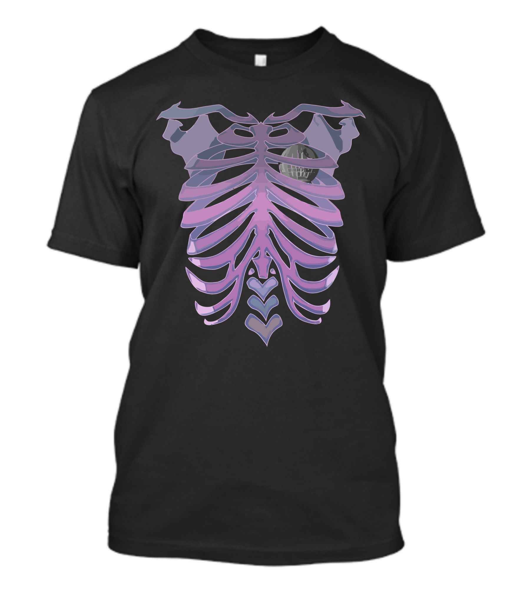 Starlove Cosmic Ribcage With Celestial View T-Shirt