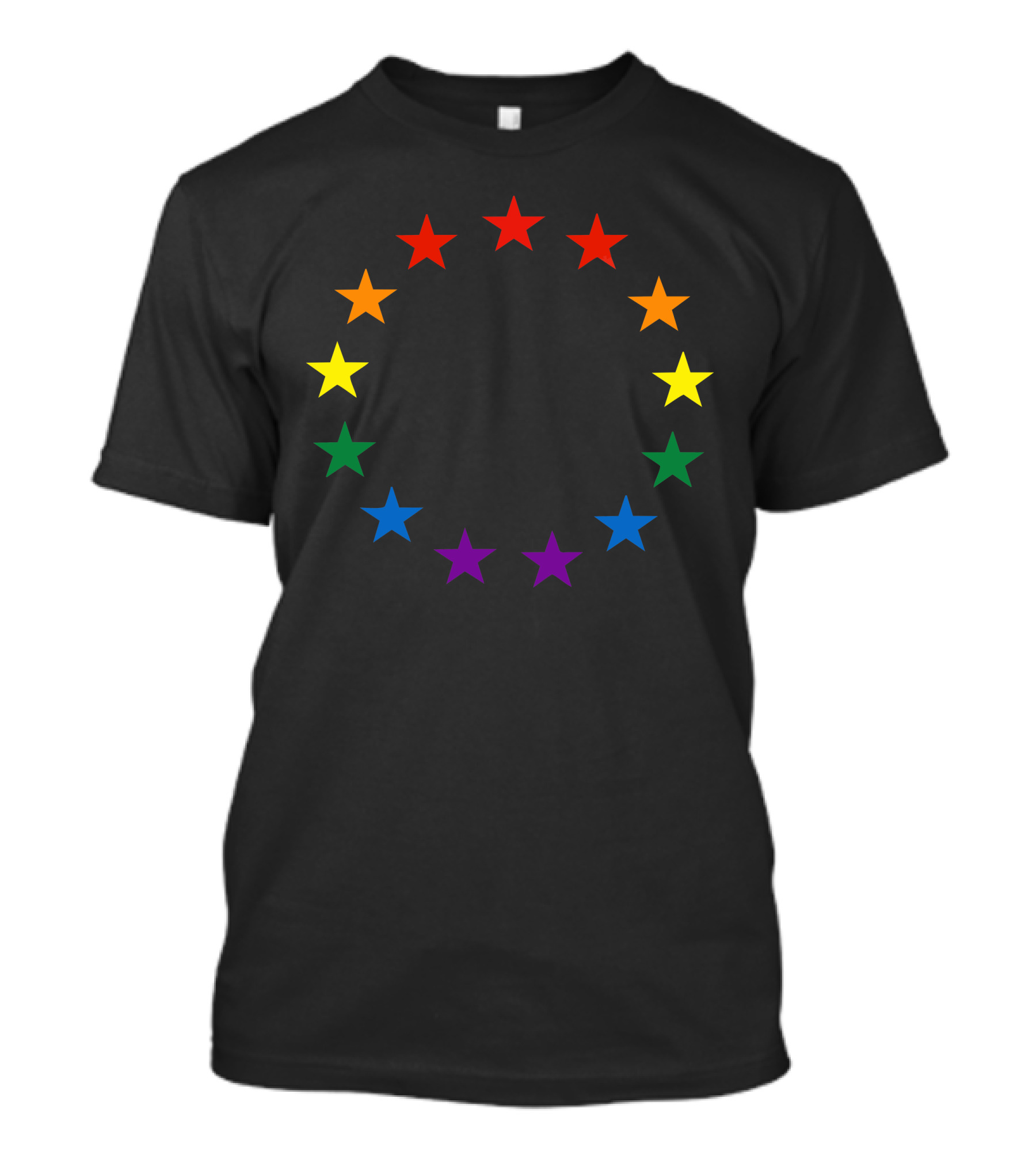Stasr Rainbow Circle Of Stars T-Shirt