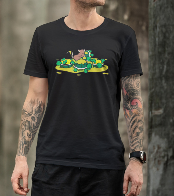 Sticky Situation Turtle Pile Mischief T-Shirt