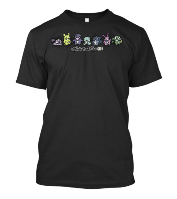 Stink Buddies Cute Cartoon Monster Characters By QTee T-Shirt