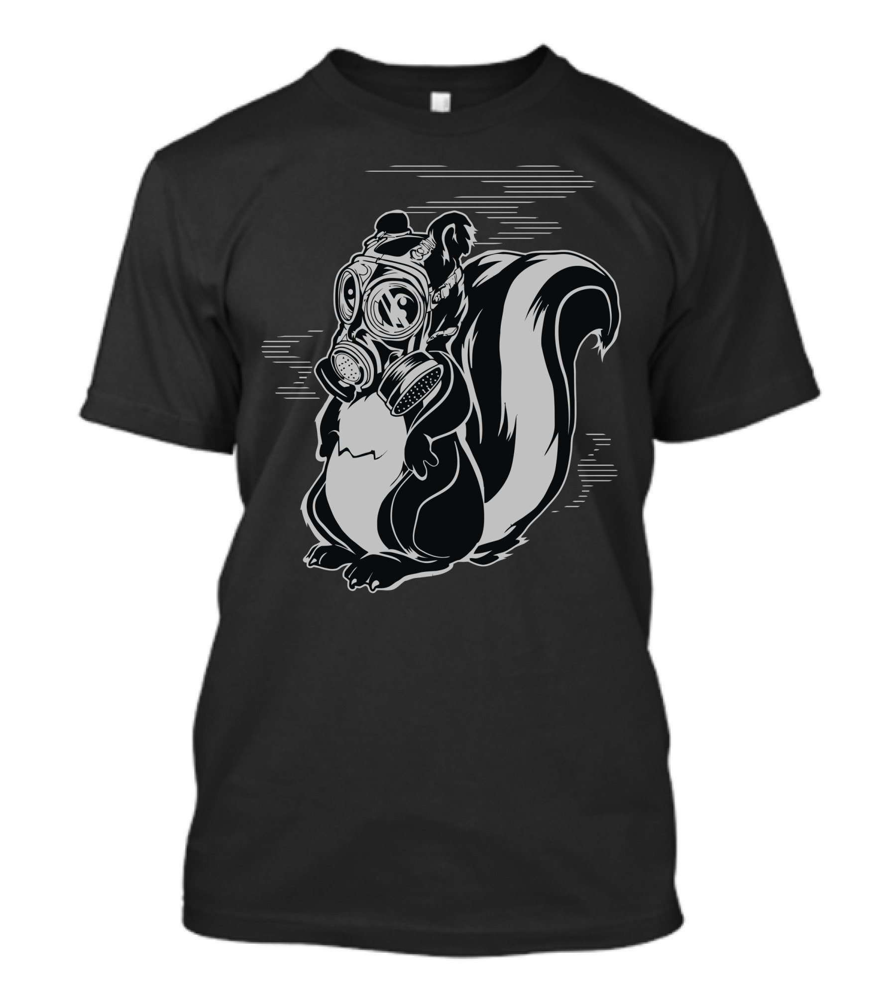 Stinker Skunk Gas Mask T-Shirt