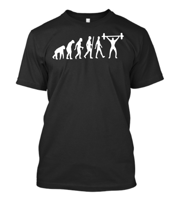 Stop Following Me Evolution To Weightlifting Progression T-Shirt