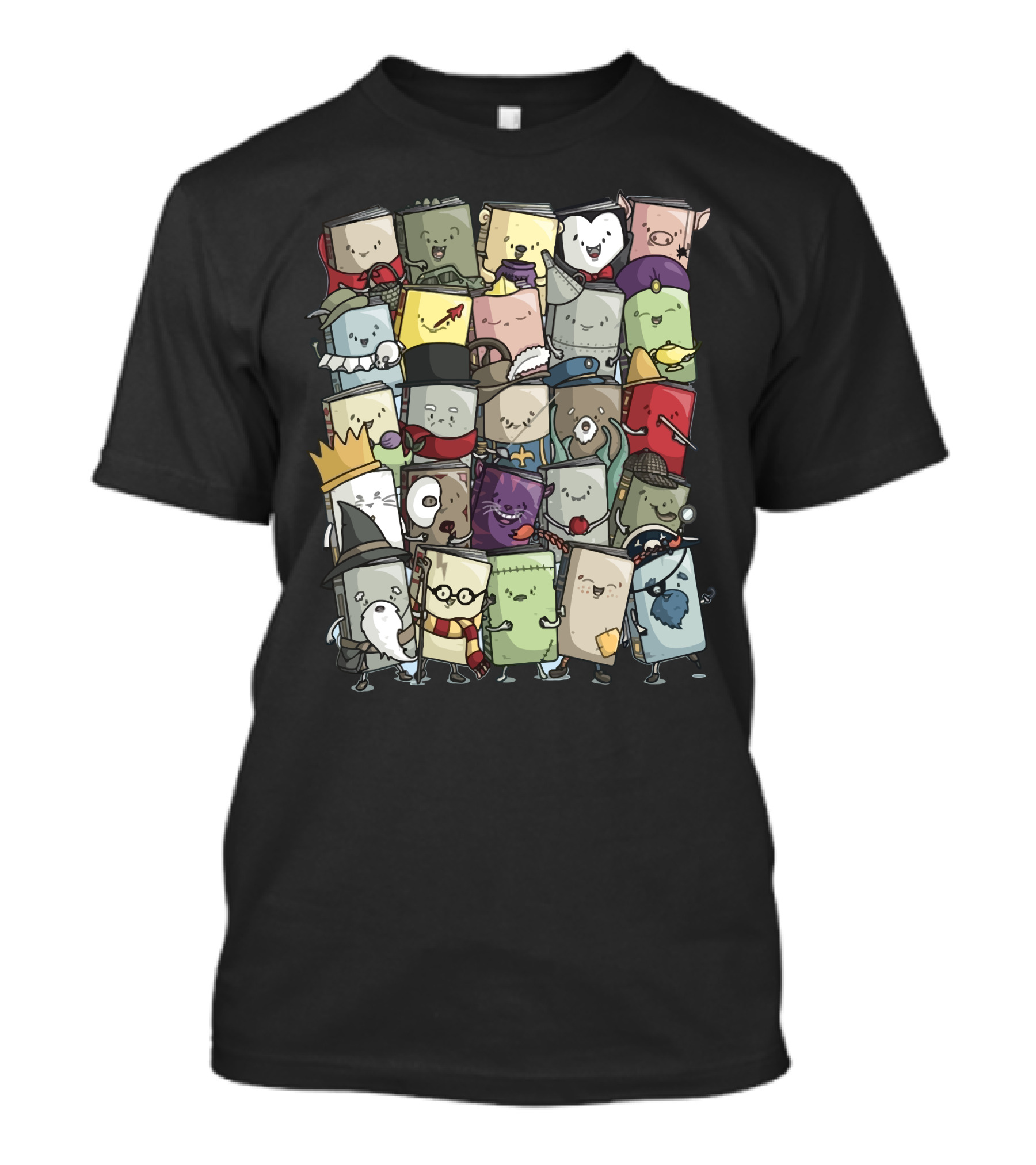 Storytellers Book Characters Compilation T-Shirt