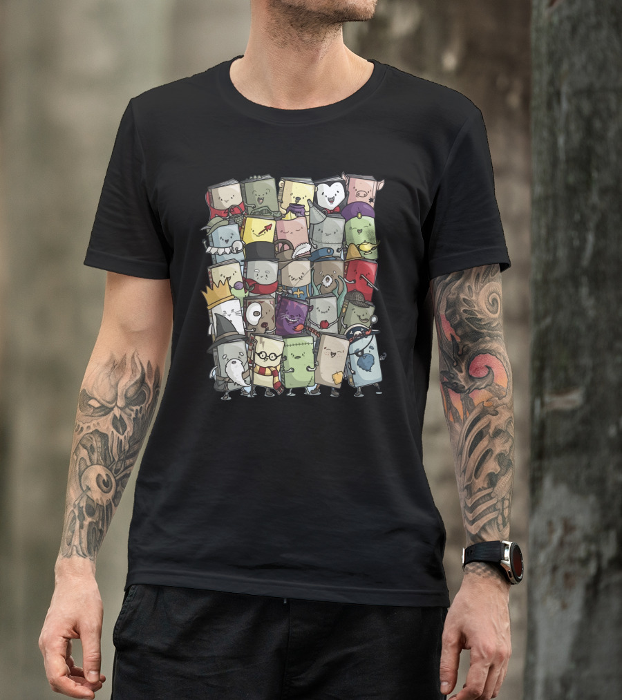 Storytellers Book Characters Compilation T-Shirt
