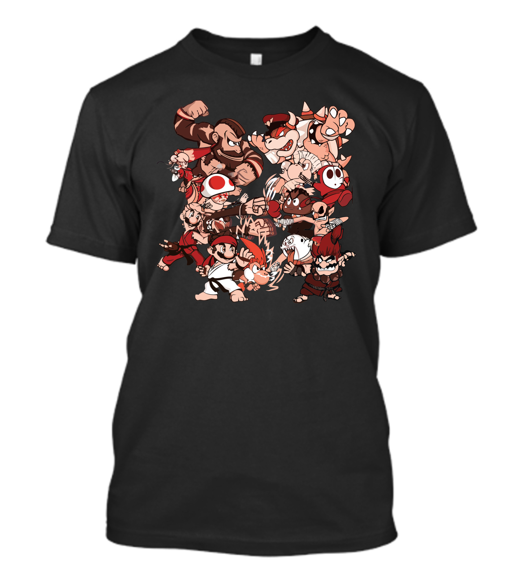 Street Brawlers Mario And Friends Showdown T-Shirt