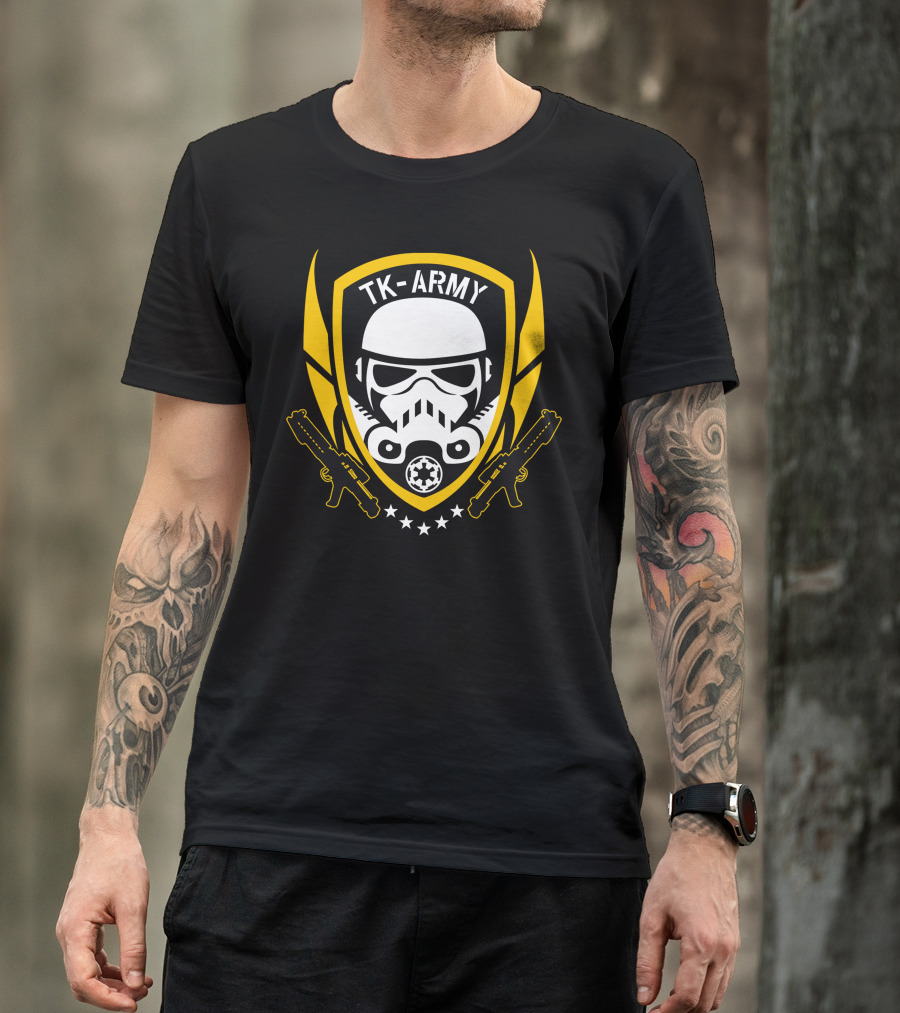 TK Army Stormtrooper Crest With Blasters And Stars T-Shirt
