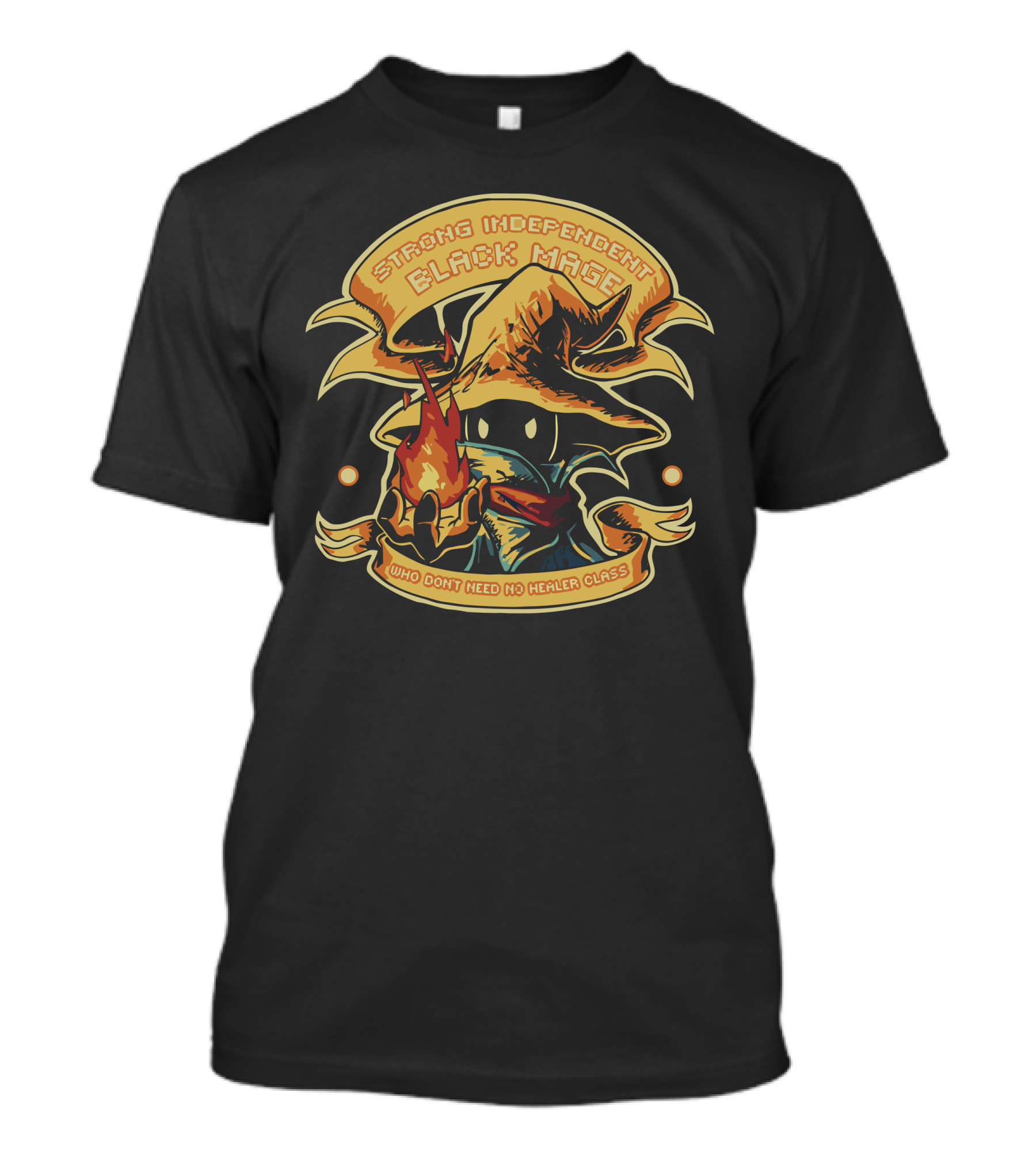 Strong Independent Black Mage Who Don't Need No Healer Class T-Shirt