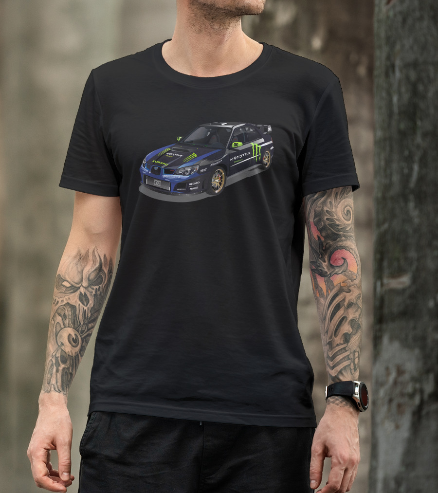 Subaru Monster Energy Racing Car T-Shirt
