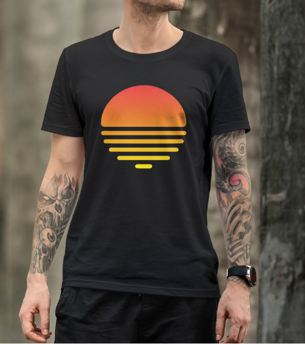 Summer Sunset Stripes T-Shirt