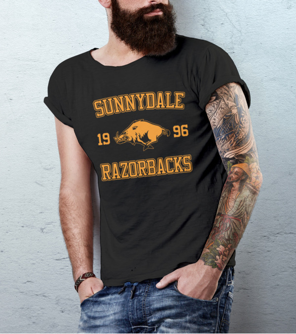 Sunnydale Razorbacks 1996 Vintage Boar Mascot T-Shirt