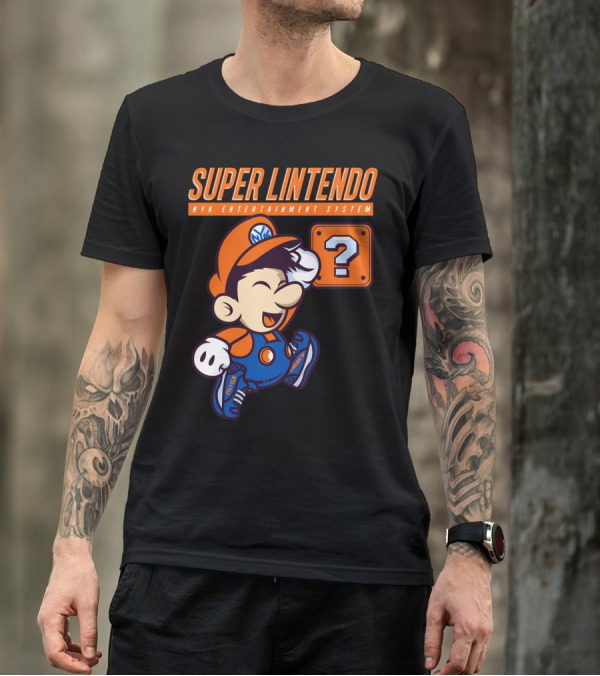 Super Lintendo NYK Entertainment System Question Block T-Shirt