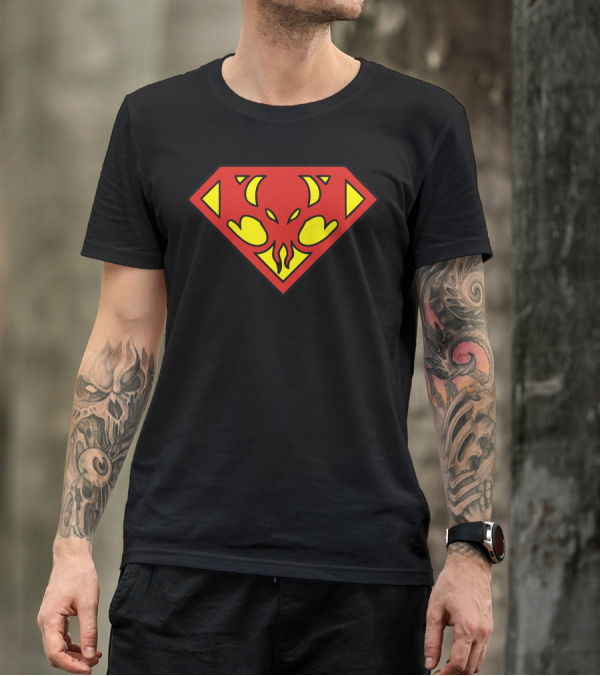 Super Lovecraft Superman Style Cthulhu T-Shirt