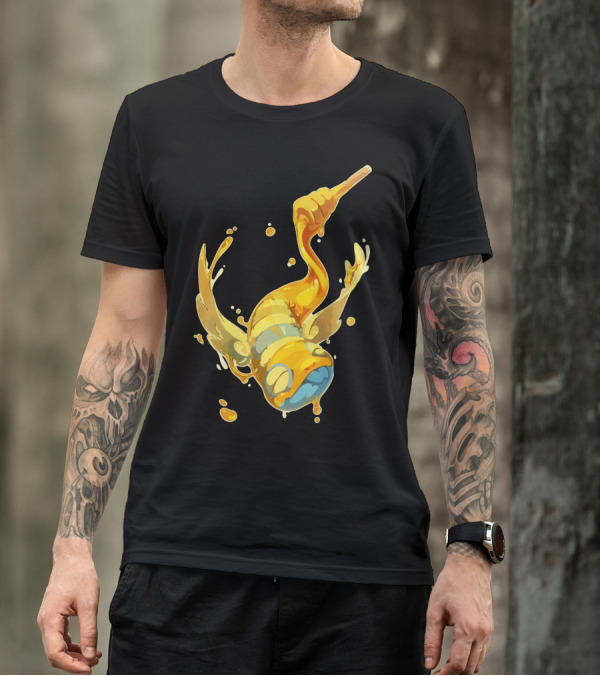 Sweet As Honey Flying Bumblebee Honey Dipper Dripping T-Shirt