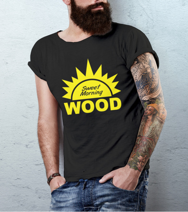 Sweet Morning Wood Sunburst Yellow T-Shirt
