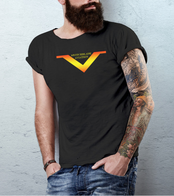 Switchblade Aviation V-Shaped Gradient T-Shirt
